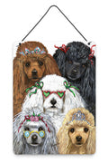 Poodle Oodles Wall or Door Hanging Prints Aluminum Metal Sign Kitchen Wall Bar Bathroom Plaque Home Decor Front Door Plaque, 12x16, Multicolor