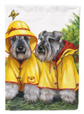 Schnauzer Rain Gear Garden Flag Mailbox Decorative Yard Banner Outside Patio Artwork for Flower Beds, Garden Size, Multicolor