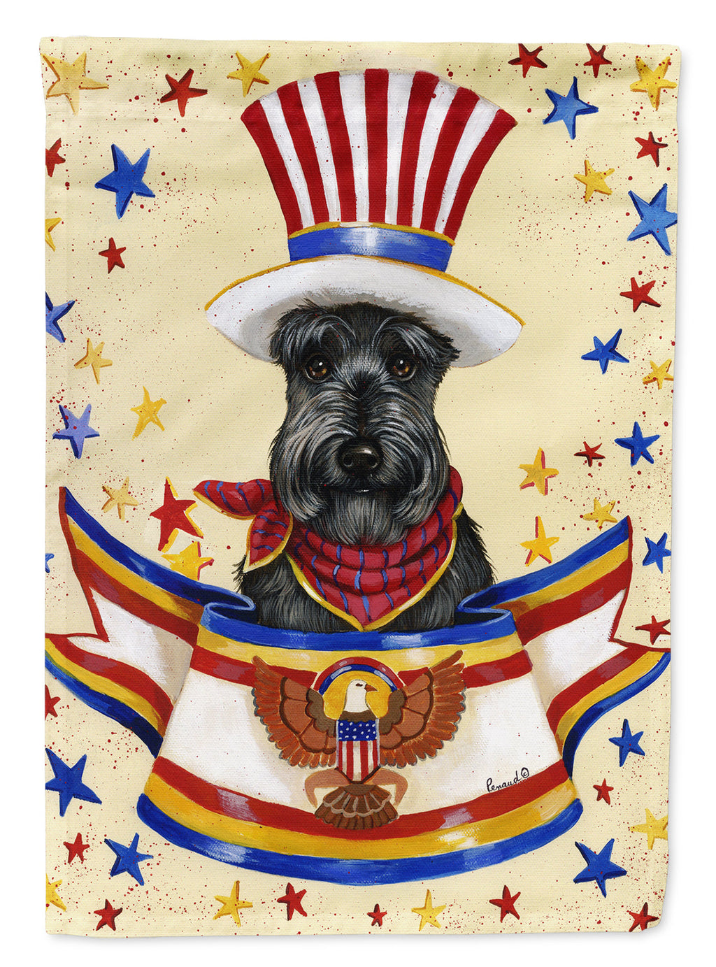 Scottie USA Garden Flag Mailbox Decorative Yard Banner Outside Patio Artwork for Flower Beds, Garden Size, Multicolor