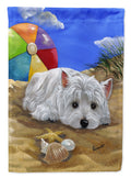Westie Beach Baby Garden Flag Mailbox Decorative Yard Banner Outside Patio Artwork for Flower Beds, Garden Size, Multicolor