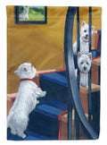 Westie Going Up Garden Flag Mailbox Decorative Yard Banner Outside Patio Artwork for Flower Beds, Garden Size, Multicolor