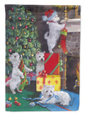 Westie Christmas Decorating Garden Flag Mailbox Decorative Yard Banner Outside Patio Artwork for Flower Beds, Garden Size, Multicolor