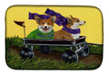 Corgi Express Dish Drying Mat Absorbent Dish Drying Mat Pad for Kitchen Counter Dish Drainer Mat for Countertop, 14 x 21", Multicolor