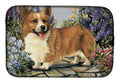 Corgi Garden Georgi Dish Drying Mat Absorbent Dish Drying Mat Pad for Kitchen Counter Dish Drainer Mat for Countertop, 14 x 21", Multicolor