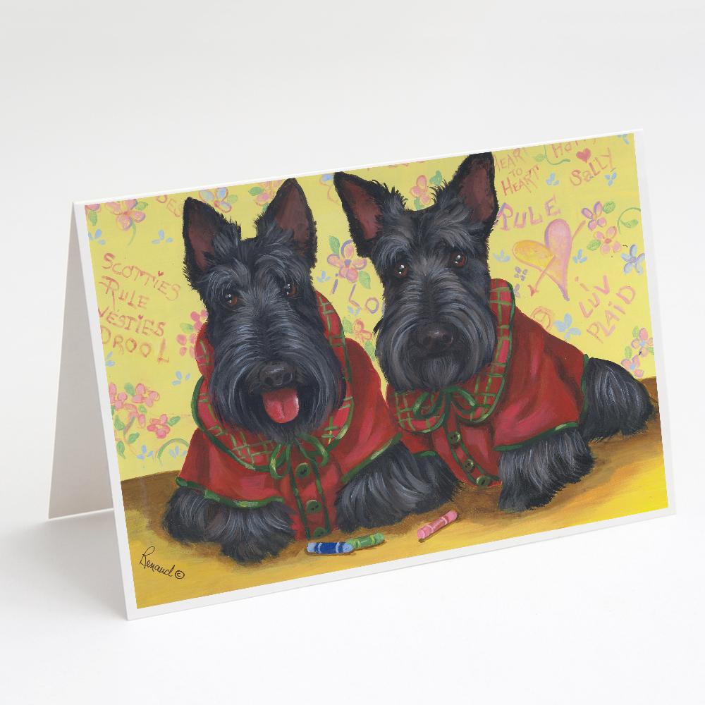 Scottish Terrier Scotties Rule Greeting Cards Pack of 8 Blank Cards with Envelopes Whimsical A7 Size 5x7
