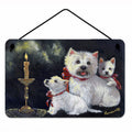 Westie Westie's Aglow Wall or Door Hanging Prints Aluminum Metal Sign Kitchen Wall Bar Bathroom Plaque Home Decor, 8HX12W, Multicolor