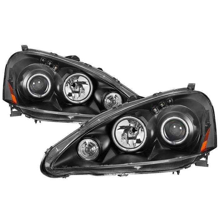 SPYDER xTune 05-06 Acura RSX CCFL Halo Projector Headlights - Black (PRO-JH-ARSX05-HL-BK) 9036958