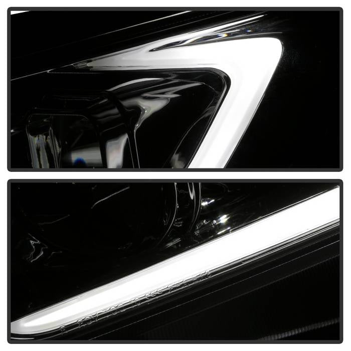 SPYDER xTune 09-14 Acura Projector Headlights - Light Bar DRL - Chrome (PRO-JH-ATSX09-LB-C) 9042225
