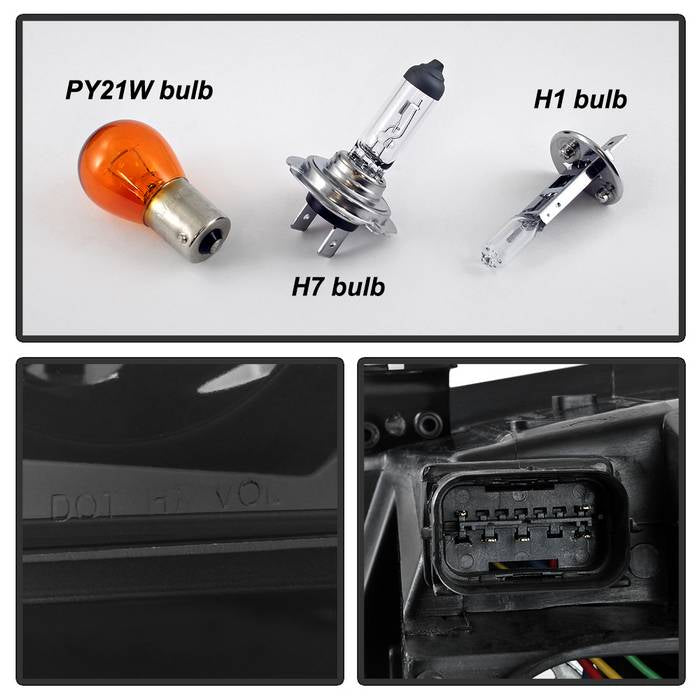 SPYDER xTune 06-08 BMW 3-Series E90 4dr Projector Headlights - Halogen - DRL - Black (PRO-JH-BE9006-FL-BK) 9041716