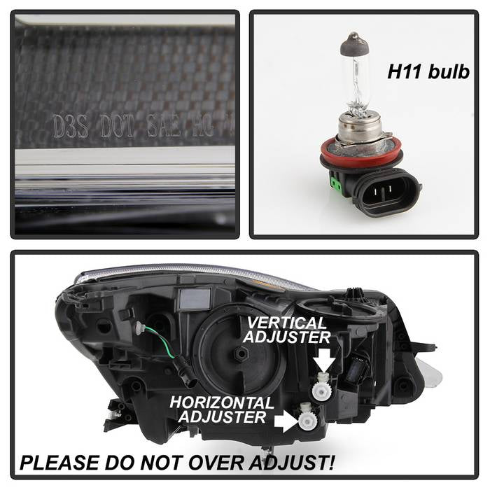 SPYDER xTune 14-17 Buick Regal Driver Side HID Projector Headlights - OEM Left (PRO-JH-BREG14-HID-L) 9943751