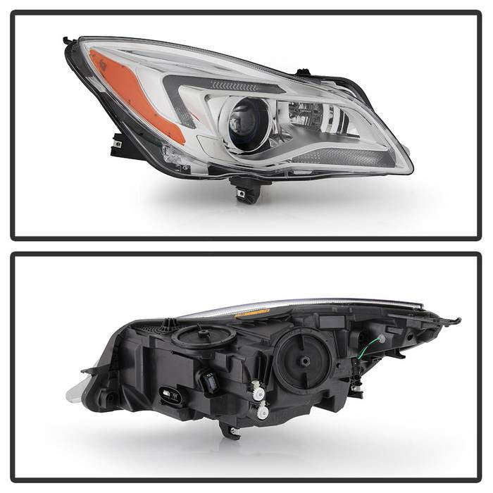 SPYDER xTune 14-17 Buick Regal Passenger Side HID Projector Headlights - OEM Right (PRO-JH-BREG14-HID-R) 9943768