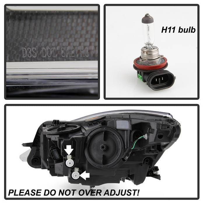 SPYDER xTune 14-17 Buick Regal Passenger Side HID Projector Headlights - OEM Right (PRO-JH-BREG14-HID-R) 9943768