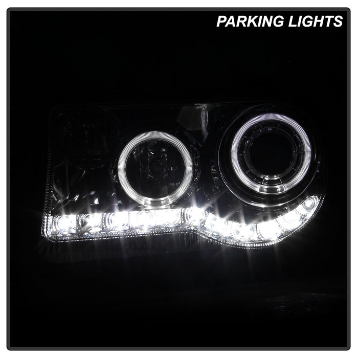 SPYDER Xtune Chrysler 300C 05-10 ( Not 300 ) Halo Projector Headlights Chrome PRO-JH-C300C-LED-C 9027741
