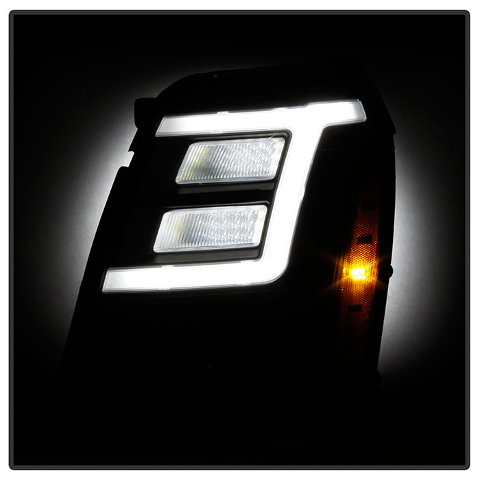 SPYDER xTune Cadillac Escalade 07-14 LED Headlights | Black Housing | PRO-JH-CAES07-LB-BK