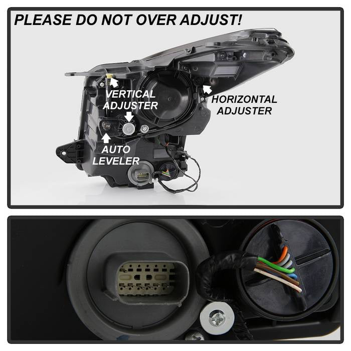 SPYDER xTune 13-18 Cadillac ATS Passenger Side Halogen Proj Headlights - OEM Right (PRO-JH-CATS14-OE-R) 9943782