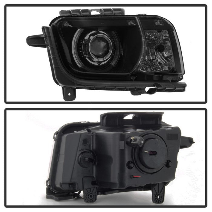 SPYDER xTune 10-13 Chevy Camaro CCFL Halo Projector Headlights - Black Smoked (PRO-JH-CCAM10-LED-BSM) 9040870