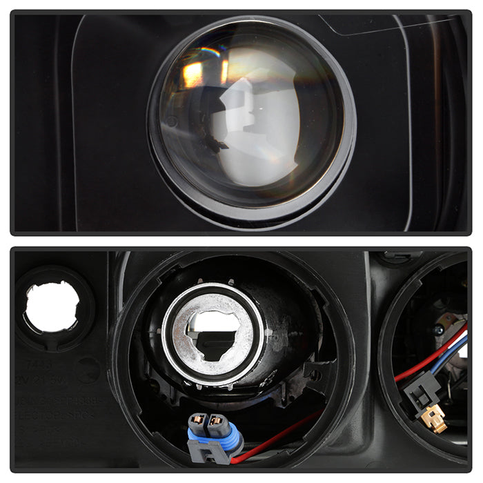 SPYDER xTune 15-19 Chevrolet Canyon Projector Headlights w/ DRL Tube - Black - PRO-JH-CCO15-LB-BK 9047459