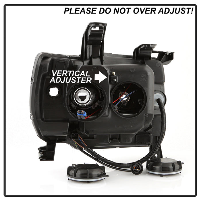 SPYDER xTune 15-19 Chevrolet Canyon Projector Headlights w/ DRL Tube - Chrome - PRO-JH-CCO15-LB-C 9047466