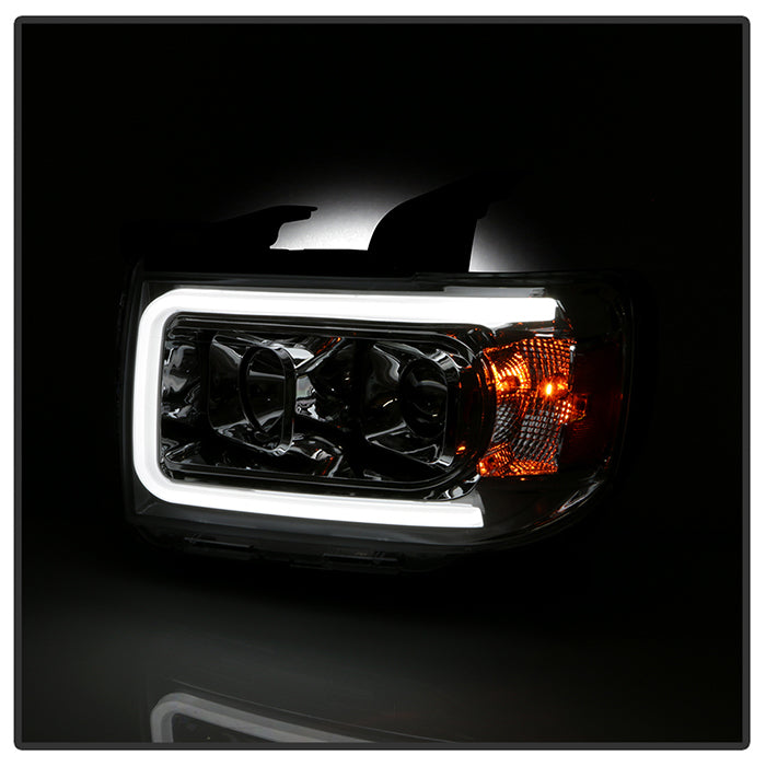 SPYDER xTune 15-19 Chevrolet Canyon Projector Headlights w/ DRL Tube - Chrome - PRO-JH-CCO15-LB-C 9047466