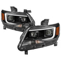 SPYDER xTune Chevy Colorado 15-17 Halogen Only Projector Headlights - DRL - Black PRO-JH-CCO04-LBDRL-BK 9039287