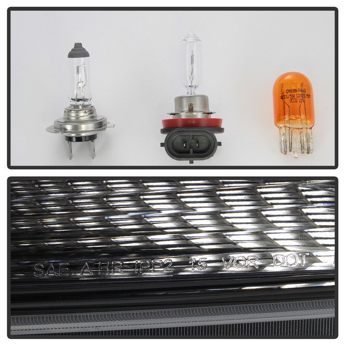 SPYDER xTune Chevy Colorado 15-17 Halogen Only Projector Headlights - DRL - Black PRO-JH-CCO04-LBDRL-BK 9039287
