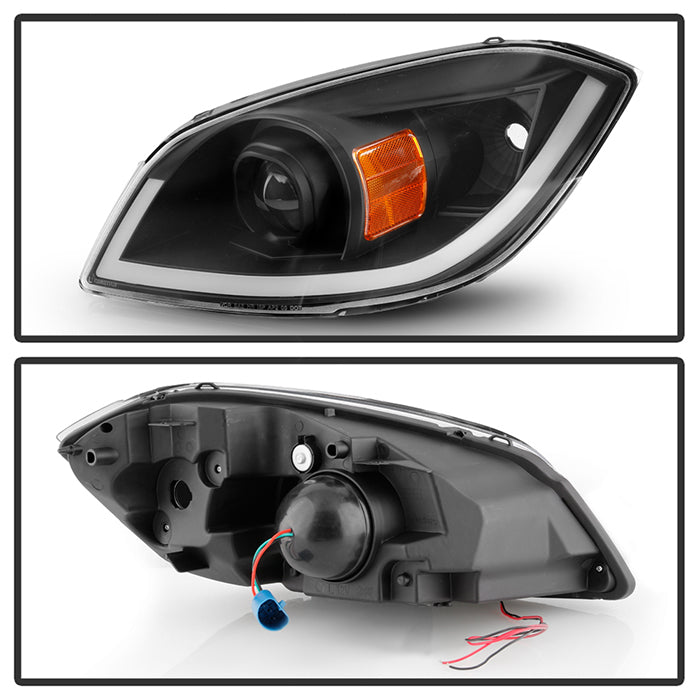 SPYDER xTune 05-10 Chevy Cobalt DRL Light Bar Projector Headlights Black PRO-JH-CCOB05-LBBRL-BK 9046780