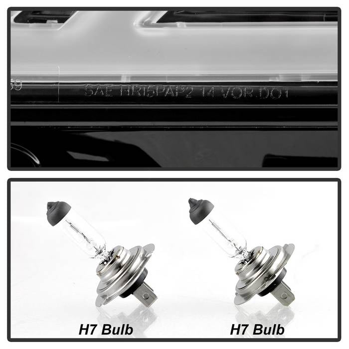 SPYDER xTune 14-18 Chevy Impala (Excl Limited) DRL Halogen Proj Headlights - Blk (PRO-JH-CIM15-LB-BK) 9042874