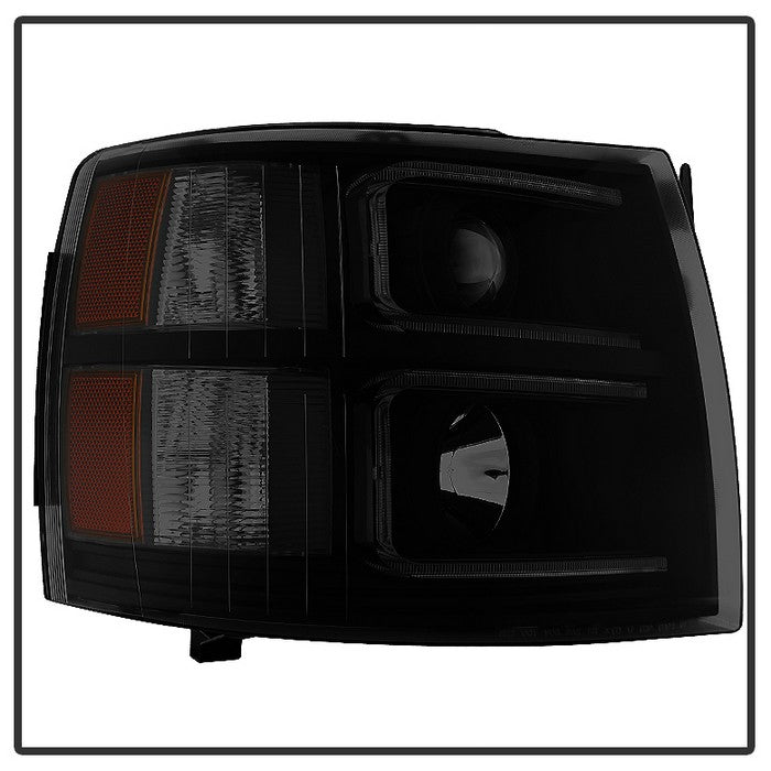 SPYDER Xtune Chevy Silverado 1500/2500 07-13 Halo Projector Headlights Black Smoked PRO-JH-CS07-LED-BSM 9030277
