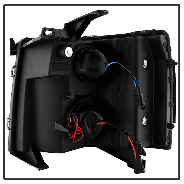 SPYDER Xtune Chevy Silverado 1500/2500 07-13 Halo Projector Headlights Black Smoked PRO-JH-CS07-LED-BSM 9030277
