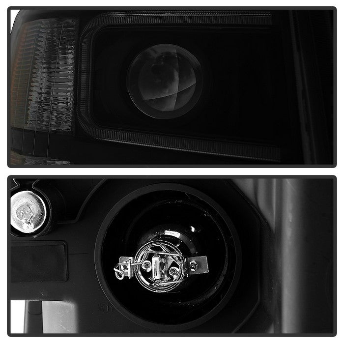 SPYDER Xtune Chevy Silverado 1500/2500 07-13 Halo Projector Headlights Black Smoked PRO-JH-CS07-LED-BSM 9030277