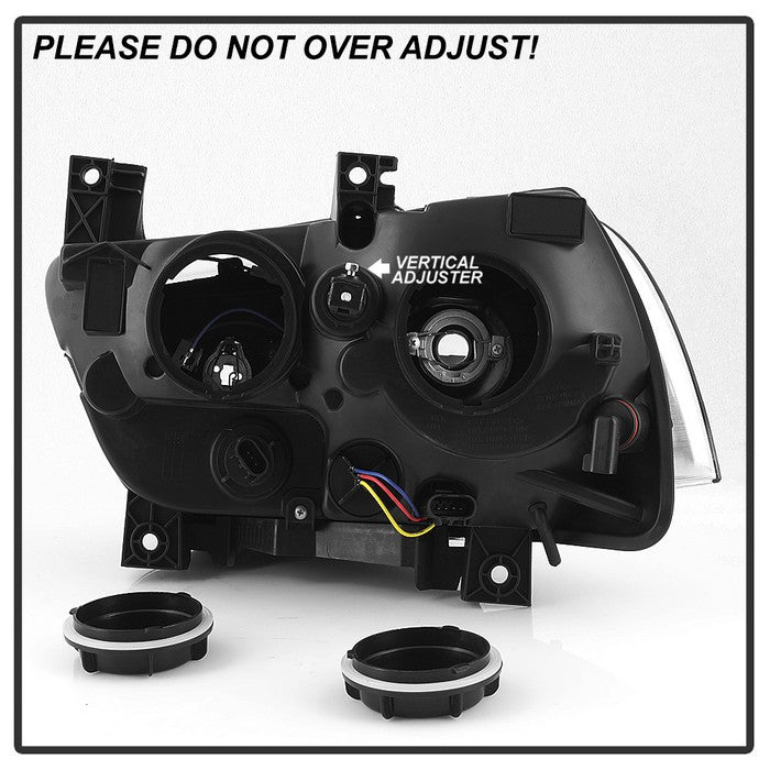 SPYDER xTune 11-14 Dodge Charger Projector Headlights - Halogen - DRL - Black (PRO-JH-DCHA11-LB-BK) 9041730