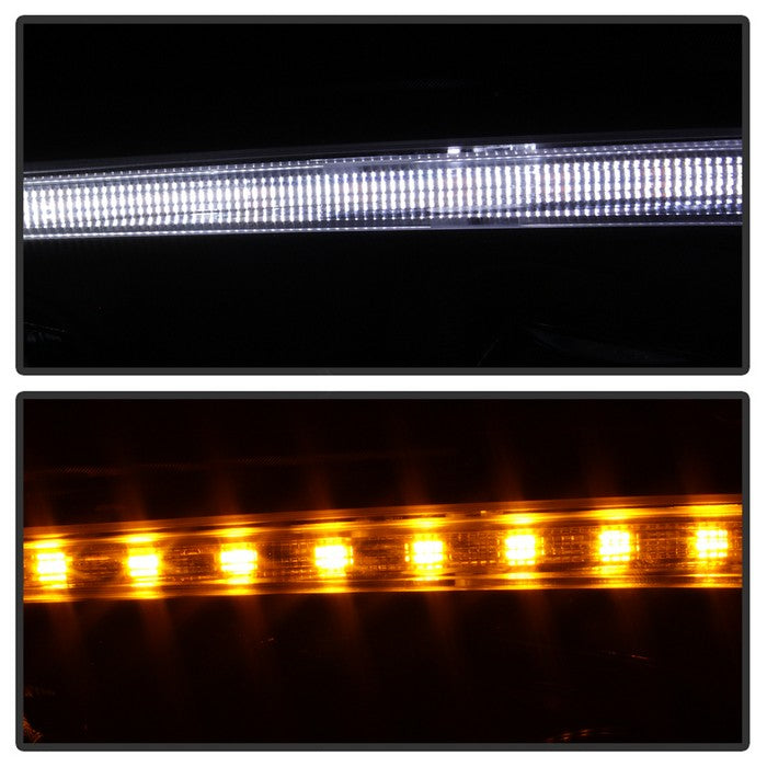 SPYDER xTune 11-14 Dodge Charger Projector Headlights - Halogen - DRL - Black (PRO-JH-DCHA11-LB-BK) 9041730