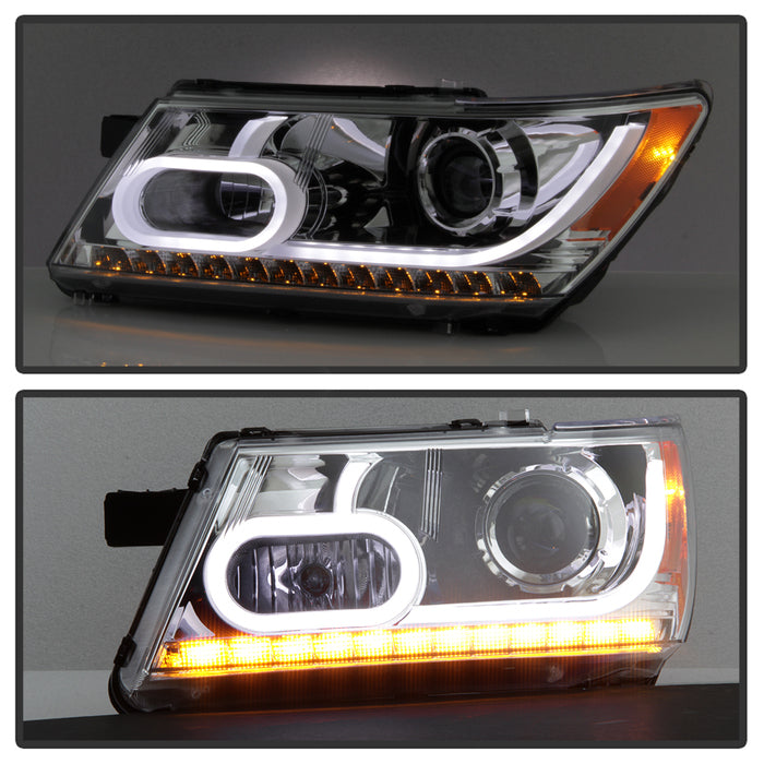 SPYDER xTune Dodge Journey 2009-2014 Light Bar DRL Projector - Black PRO-JH-DJ09-LBBRL-C 9036637