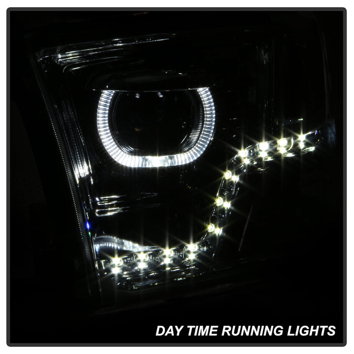 SPYDER xTune Dodge Ram 2009-2014 Halo LED Projector Headlights - Chrome PRO-JH-DR09-CFB-C 9036743