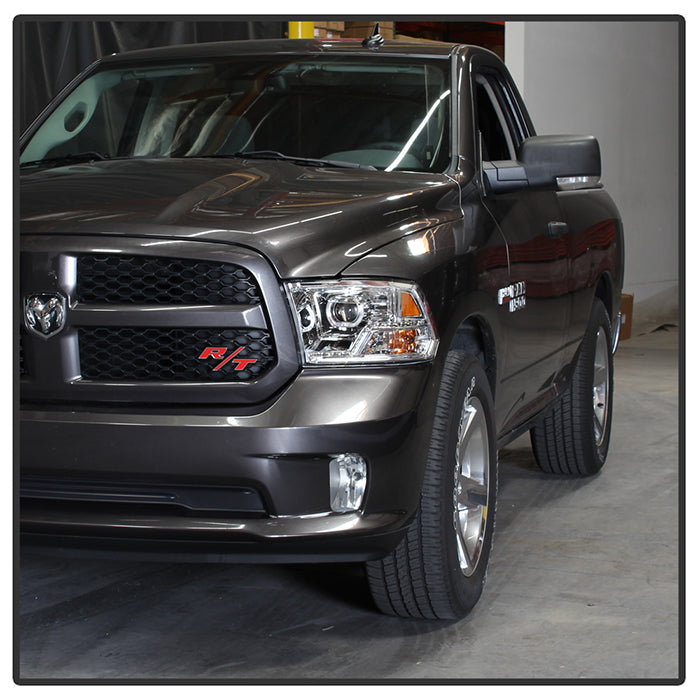 SPYDER xTune Dodge Ram 2009-2014 Halo LED Projector Headlights - Chrome PRO-JH-DR09-CFB-C 9036743