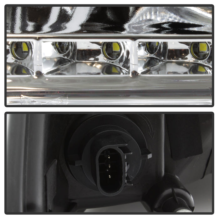 SPYDER xTune Dodge Ram 2009-2014 Halo LED Projector Headlights - Chrome PRO-JH-DR09-CFB-C 9036743