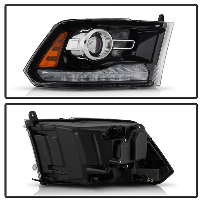 SPYDER Xtune 16-18 Ram 1500/2500/3500 (Projector LED) OEMStyle Headlights Black Right (PRO-JH-DR16-OE-BK-R) 9948299