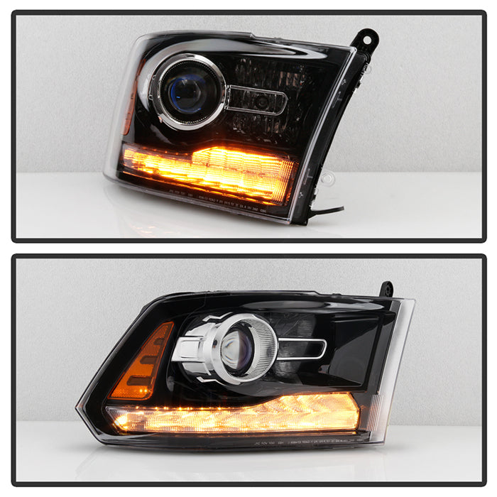 SPYDER Xtune 16-18 Ram 1500/2500/3500 (Projector LED) OEMStyle Headlights Black Right (PRO-JH-DR16-OE-BK-R) 9948299