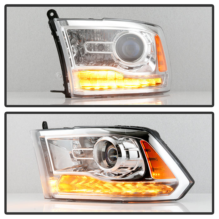 SPYDER Xtune 16-18 Ram 1500/2500/3500 (Projector LED) OEM Style Headlights Left (PRO-JH-DR16-OE-L) 9948268