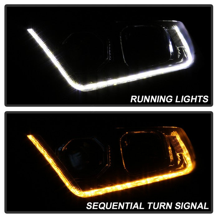 SPYDER xTune 15-16 Ford Edge (Halogen Model Only) LED Projector Headlights - Chrome PRO-JH-FEDGE15-LED-C 9939815