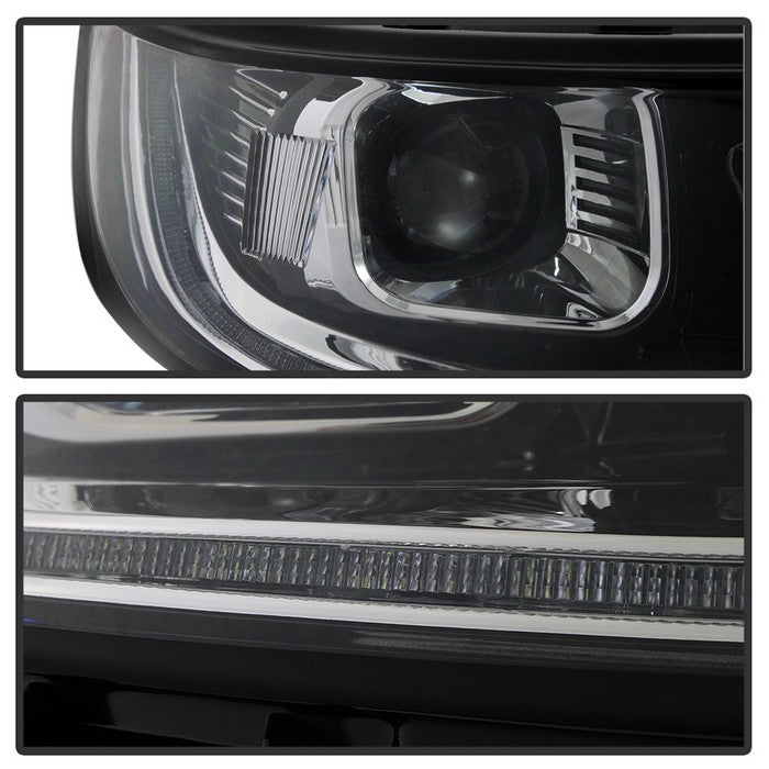 SPYDER xTune 15-16 Ford Edge (Halogen Model Only) LED Projector Headlights - Chrome PRO-JH-FEDGE15-LED-C 9939815
