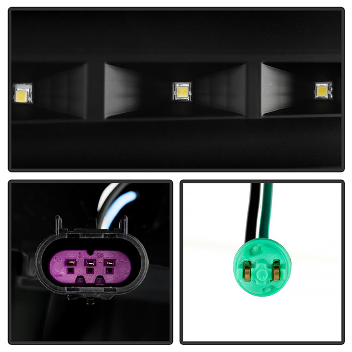 SPYDER Xtune Ford F150 09-14 Projector Headlights Halogen Model Only LED Halo Black PRO-JH-FF15009-CFB-BK 9032226