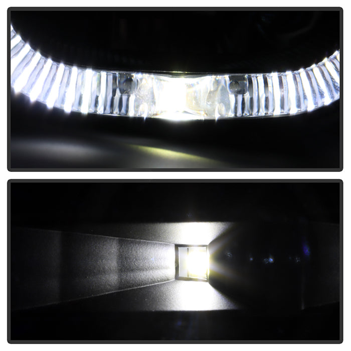 SPYDER Xtune Ford F150 09-14 Projector Headlights Halogen Model Only LED Halo Black PRO-JH-FF15009-CFB-BK 9032226