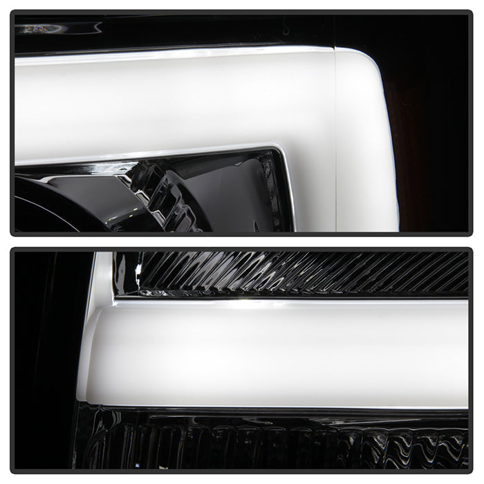 SPYDER xTune Ford F-150 09-14 Projector Headlights - Light Bar DRL - Chrome PRO-JH-FF15009-LBDRL-C 9037269