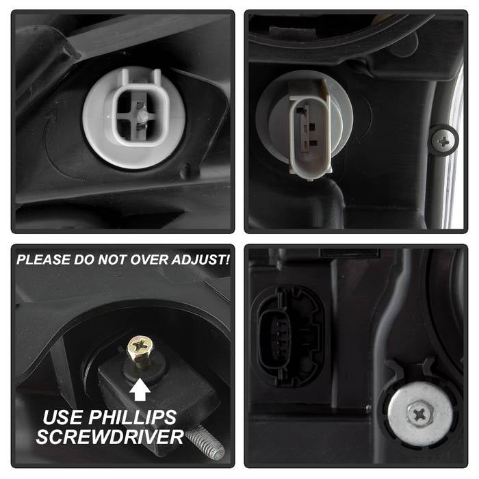 SPYDER xTune 15-17 Ford F-150 DRL LED Light Bar Projector Headlights - Black (PRO-JH-FF15015-LB-BK) 9042935