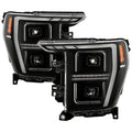 SPYDER Xtune 21-23 Ford F150 (Halogen Models) Full LED Headlights - Black (PRO-JH-FF15021-FLED-BK) 9052590