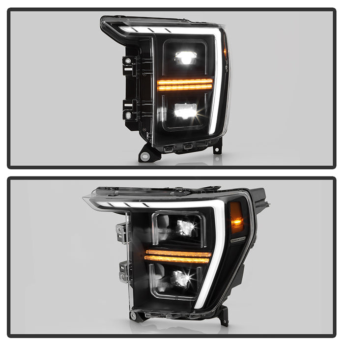 SPYDER Xtune 21-23 Ford F150 (Halogen Models) Full LED Headlights - Black (PRO-JH-FF15021-FLED-BK) 9052590