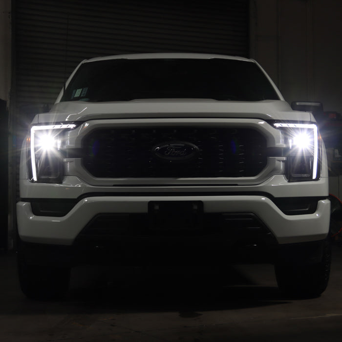 SPYDER Xtune 21-23 Ford F150 (Halogen Models) Full LED Headlights - Black (PRO-JH-FF15021-FLED-BK) 9052590