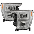 SPYDER Xtune 21-23 Ford F150 (Halogen Models) Full LED Headlights - Chrome (PRO-JH-FF15021-FLED-C) 9052606
