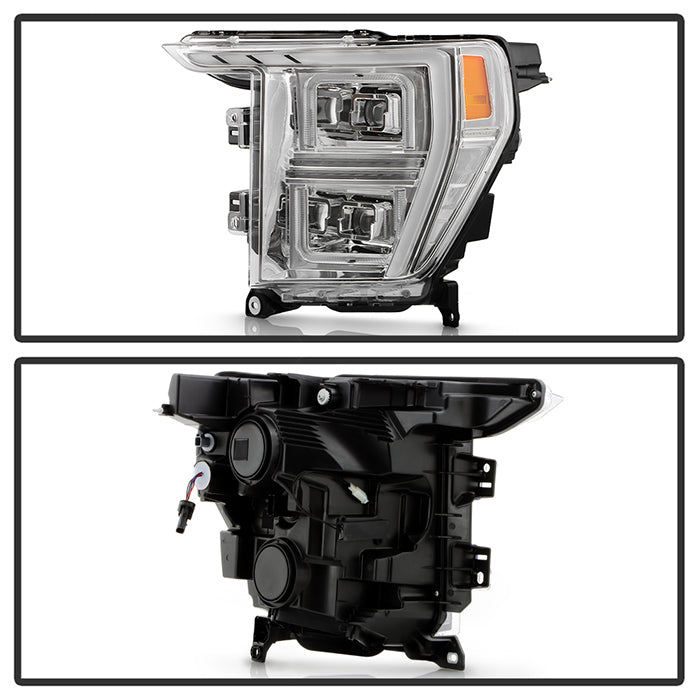 SPYDER Xtune 21-23 Ford F150 (Halogen Models) Full LED Headlights - Chrome (PRO-JH-FF15021-FLED-C) 9052606